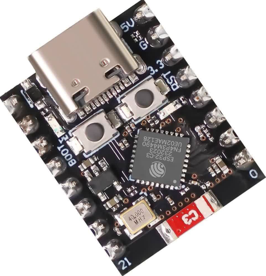 برد توسعه ESP32-C3 دارای وای فای و بلوتوث مدل Super Mini